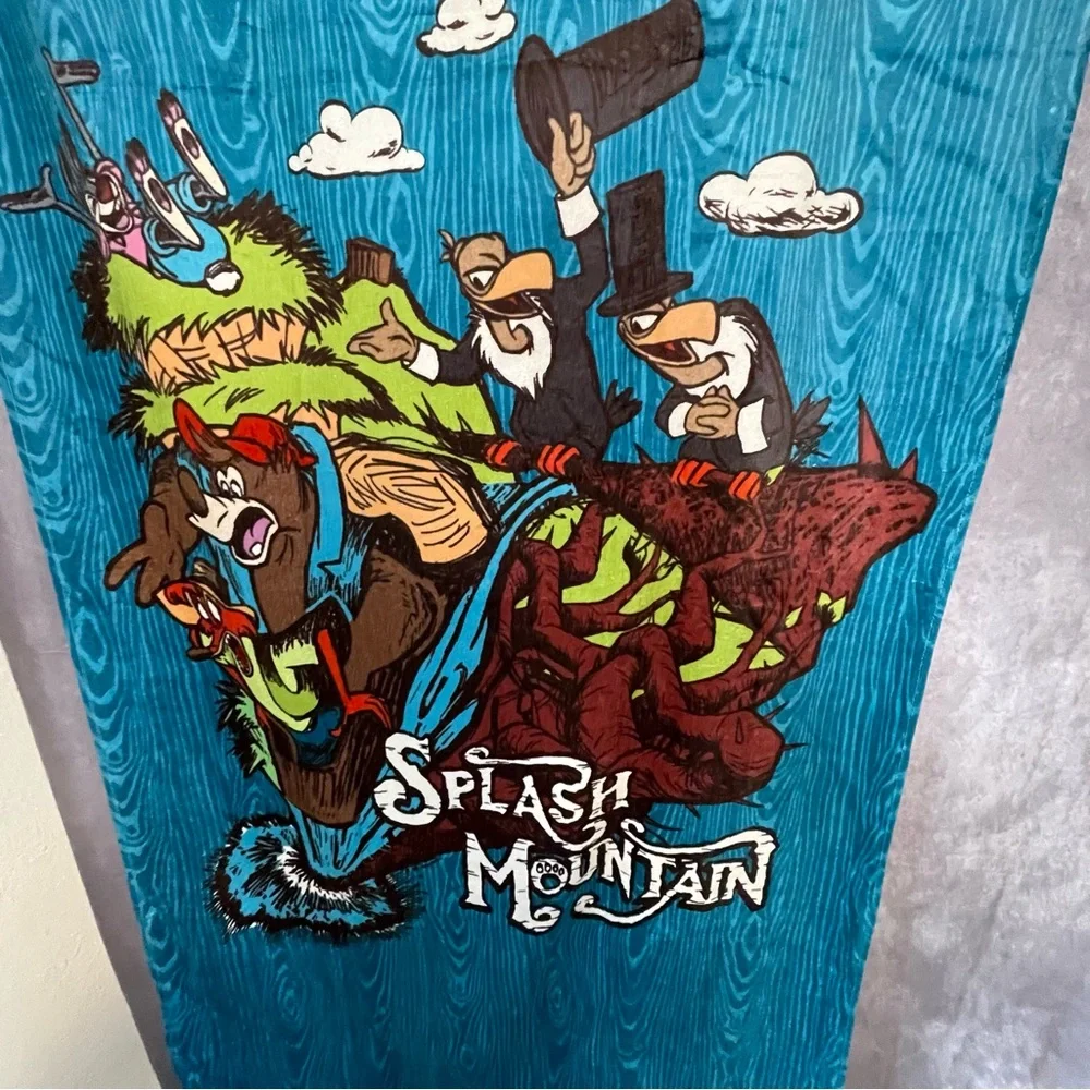 Disney Splash Mountain Teal and Red Towel